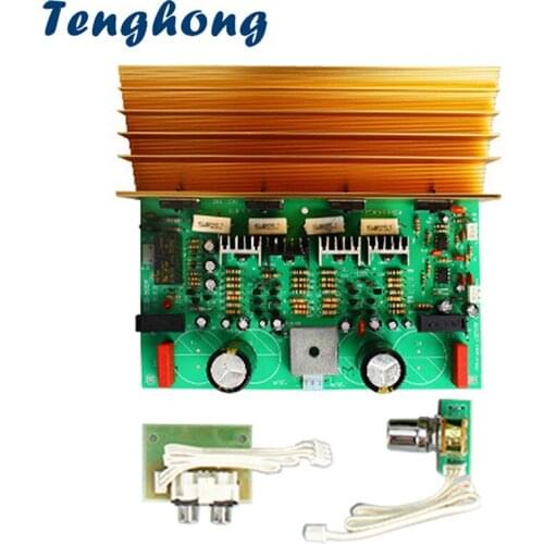 Tenghong 1PCS 500W 1943+5200 High Power Subwoofer Amplifier Board Heavy Bass Audio AMP AC Dual 24V For Amplificador
