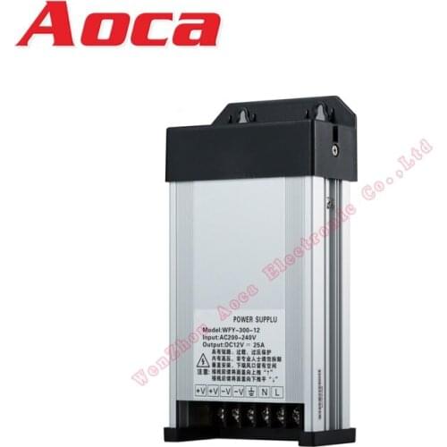 300W 12V 25A Low Voltage Transformer 12V Power Supply Driver Rainproof Power Supply Transformer for Outdoor