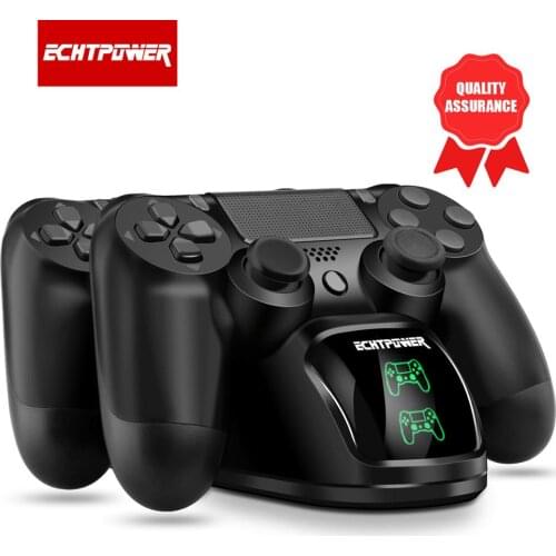 ECHTPower charger controller PS4 charging dock gamepad fast charging with led display for Sony Playstation 4/PS4/PS4 Pro