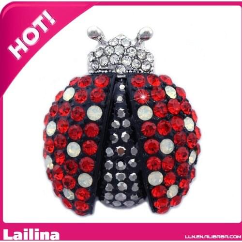Gorgeous Red Black Ladybug Charm Animal Insect Brooch Pin Women Jewelry