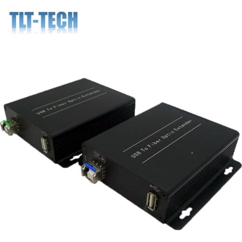 USB 2.0 Over Fiber Extender to Max 250 Meters Over 1 core SM or MM Fiber USB 2.0 Over Fiber Converter Compatible with USB 1.1