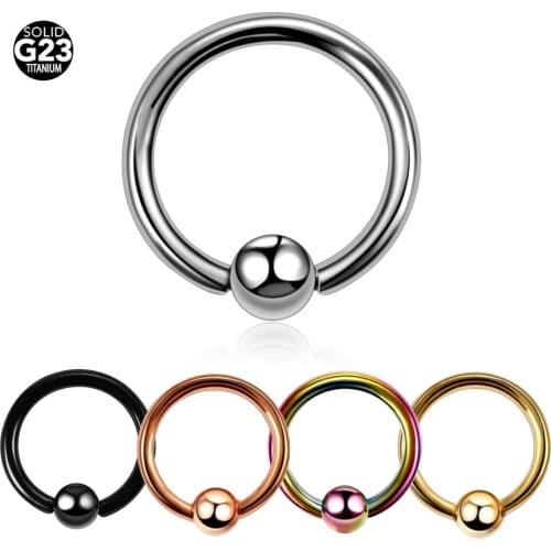10Pcs/20Pcs/50Pcs G23 Titanium Ear Septum Helix Piercing Daith Hoop Piercings CBR Ball Lip Labret Nose Rings Sexy Body Jewelry