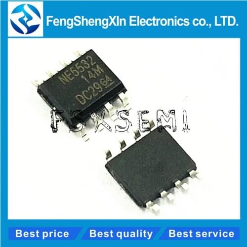 100pcs/lot New N5532 NE5532 NE5532DR Operational Amplifier IC SOP-8