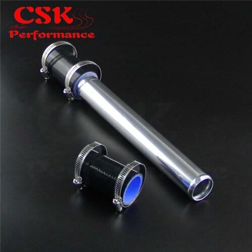 38mm 1.5" Aluminum Intercooler Turbo Pipe Piping Tube+Silicone hose Clamps Kits Black / Blue / Red