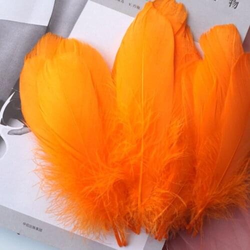 50 Pcs/lot Dyeing Colorful Goose Feather DIY Jewelry Earrings Decorative Feathers Crafts Natural Plume