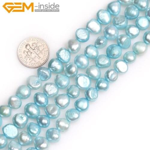 7-8mm Cultured Pearl Freedom Fashion Jewelry Beads For Jewelry Making DIY Bracelet Strand 15inch Gift