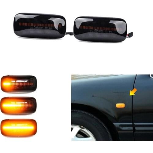 Car Dynamic LED Side Marker Light Turn Signal Light Blinker for Nissan Maxima Almera Pulsar N15 Cefiro A32 1995-2000