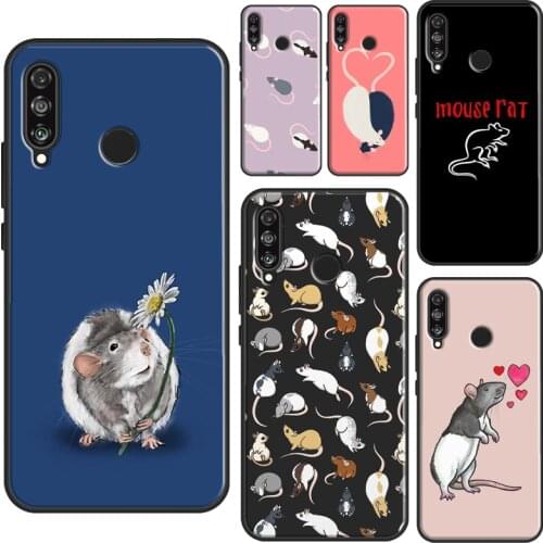 Mouse Rat Case For Huawei P20 Lite P40 P30 Pro P Smart Z 2019 Nova 5T Honor 10 X Lite 10i 8X 9X 8A