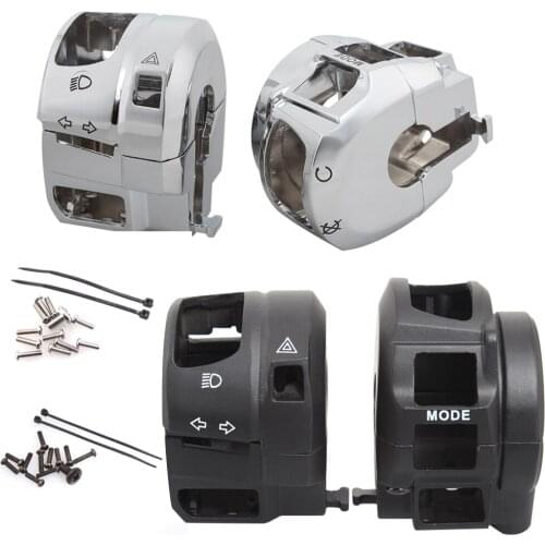 Black / Chrome Switch Housing Cover Motor For Suzuki GSX-R 600/750 2008-2011 GSX-R 1000 2007-2008 GSX 1300R Hayabusa 2008-2012