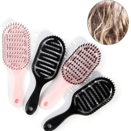 Elastic double hair comb Relaxing elastic massage Comb Portable Hair Brush Massage Brush Anti-static Magic Brushes Head Combs