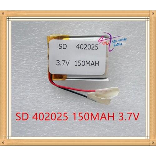 Liter energy battery 3.7V lithium polymer 042025 402025 MP3 MP4 Bluetooth 150MAH shipping small toys