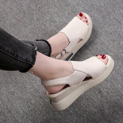 Mazefeng 2021 New Women Sandals Soft Stitching Ladies Sandals Comfortable Flat Sandals Women Open Toe Beach Shoes Woman Footwear
