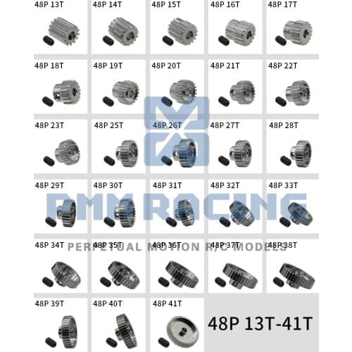 Metal 48P 13T-28T Motor Gear for 1/10 On-Road Drift Car