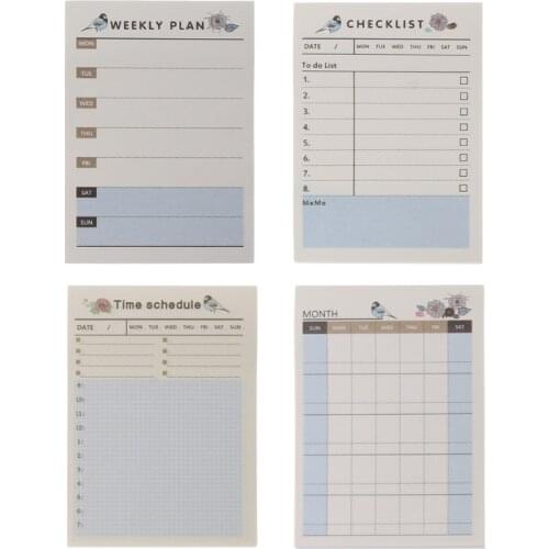 Cute Weekly Monthly Work Planner Notebook Diary Agenda For Kids School Supplies