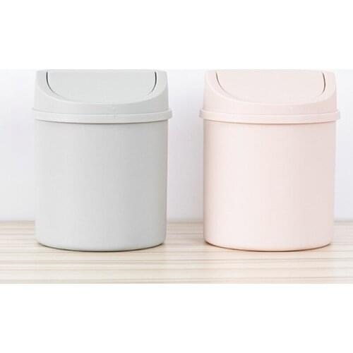 Mini Simplicity Desktop Dustbin for Desktop Cleaning High Capacity Plastic Garbage Manager for Office Supplies Kawaii