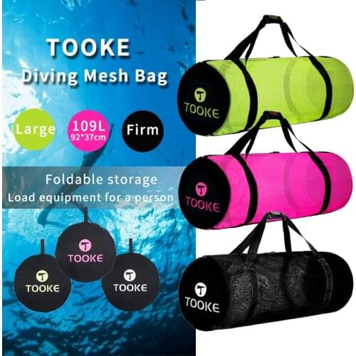 Surfing Swiming Multifunctional Snorkeling Foldable Mesh Tote Portable Nylon Outdoor Scuba Diving Extra Large Beach Storage Bag
