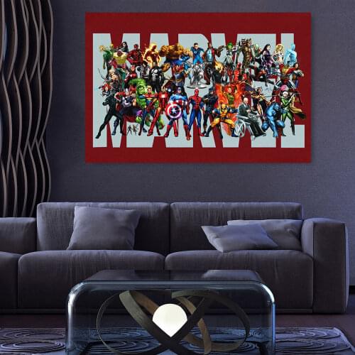 Avengers EndGame Canvas Poster Marvel Movie Poster Canvas Wall Art Home Canvas Painting for Living Room Decor Cuadros Gift