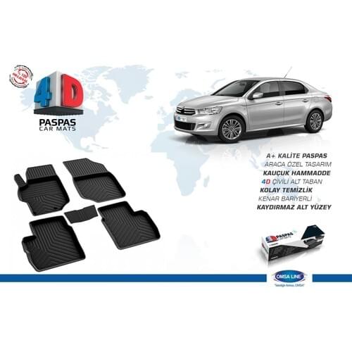 Omsaline Fit For Citroen C-Elysee 4D Black (2013-)
