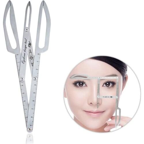 Permanet Makeup Ruler Measure Microblading Ruler Eyebrow Shaping Makeup Tattoo Shaping Stencil Measuring Grooming Tool