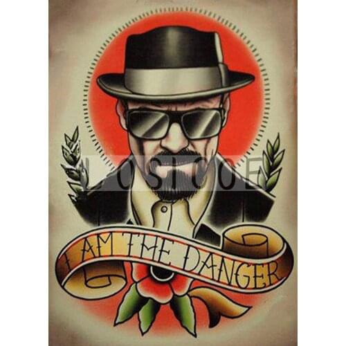 Breaking Bad Movie Poster Vintage Creativity Tattoos Design Wall Art Retro Kraft Paper HD Print Painting Wall Sticker Home Decor