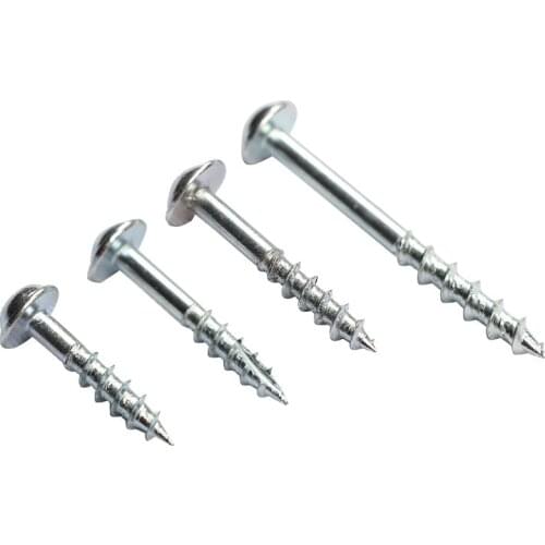 100pcs High Strength Self-tapping Screws For Pocket Hole Jig Woodworking Tool ST4-20 ST4-25