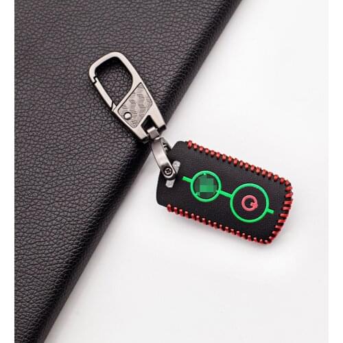 Luminous Leather Moto Key Cover For Yamaha NVX NVX155 XMAX XMAX300 QBIX JAUNS AEROX 2018 2019 2 Button Motorcycle Protect Case