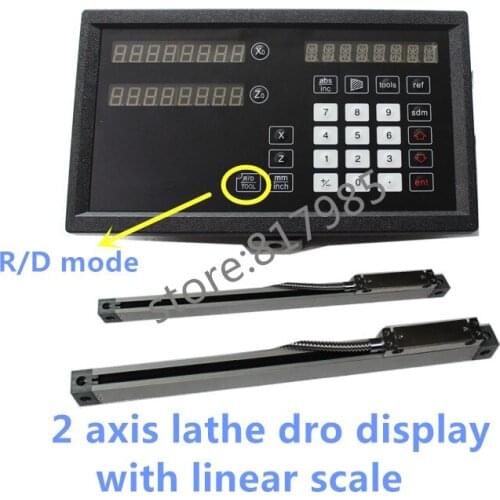 DRO 2L lathe 2 Axis lathe digital readout with 2pcs original Sino linear scale linear encoder for lathe machine