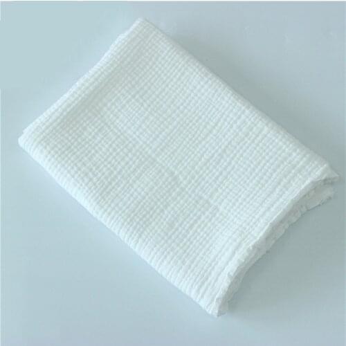 100% cotton three-layer seersucker gauze crepe baby bath towel fabric air conditioning quilt small blanket DIY handmade cloth