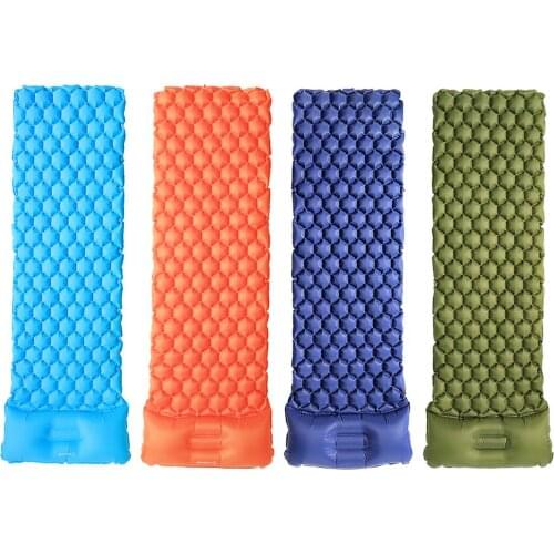 Outdoor Single/Double Automatic Inflatable Cushion Tent Hammock Sleeping Pad Ultralight Mattress Air Bed with Pillow for Camping