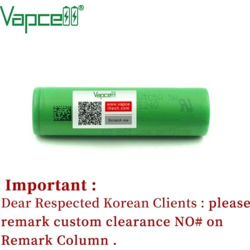 Vapcell 100% original 18650 2250mah 10a 3.7V battery 18650 V3 flat / button top batteries cells for Flashlight/power tools