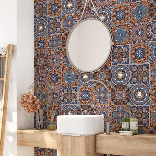 10 Colorful 3D Wall Decoration Stickers Waterproof and Oil Proof PVC Art Mural Wallpapers