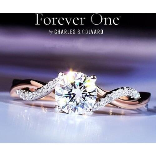 Classic Wedding Interweave Rings For Women Forever Simple Style Six Claws Cubic Zirconia Wedding Gift Fashion Jewelry