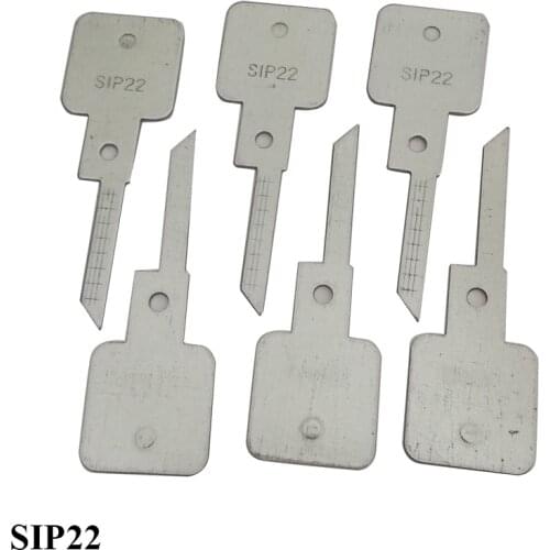 10pcs SIP22 Engraved Line blank car key scale shearing teeth for lishi 2in1 locksmith tools