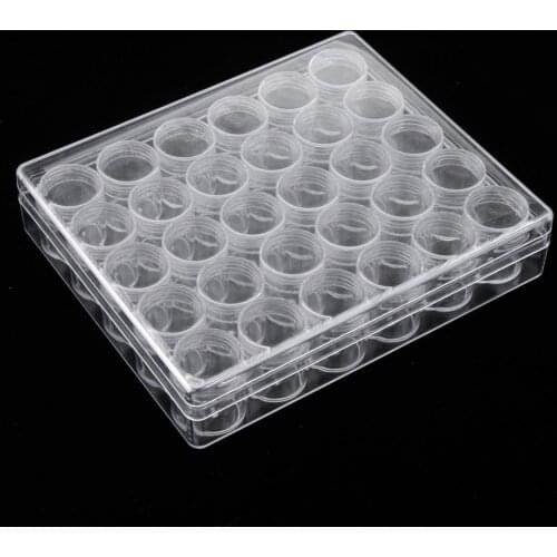 30PCS 6g Clear Plastic Jars,Nail Art Cosmetic Lip Balm Lip Gloss Cream Lotion