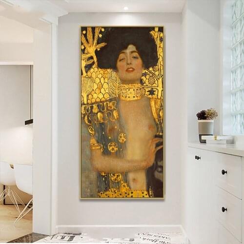 5D DIY Diamond Painting Gustav Klimt Ladies Gold Diamond Embroidery Mosaic Classic Oil Painting Cross Stitch Kit Home Decoration