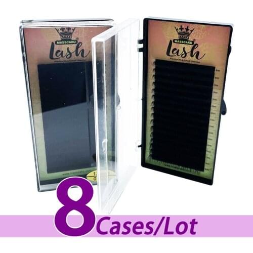 8pcs/lot High-quality all size faux mink individual eyelashes premium false eyelashes makeup cilios bulk for professional