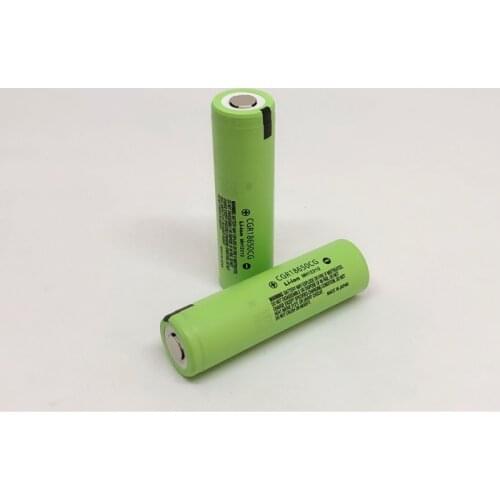 2pcs/lot New Original Battery For Panasonic CGR18650CG 18650 3.7V 2250mAh Rechargeable Lithium Batteries Cell (CGR18650CG)