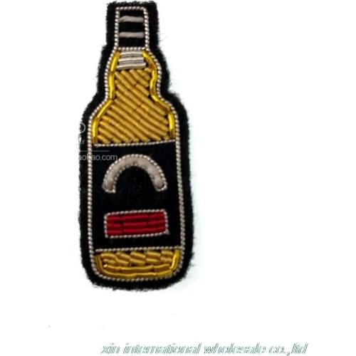 Whiskey acrylic brooch Handmade metal wire acrylic brooch chapas Fashion personality Clothing Accessories badge