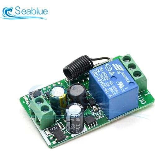 AC 220V 10A 1 Channel 315MHz/433MHz Wireless RF Remote Control Transmitter Receiver Relay Switch Module For Smart Home