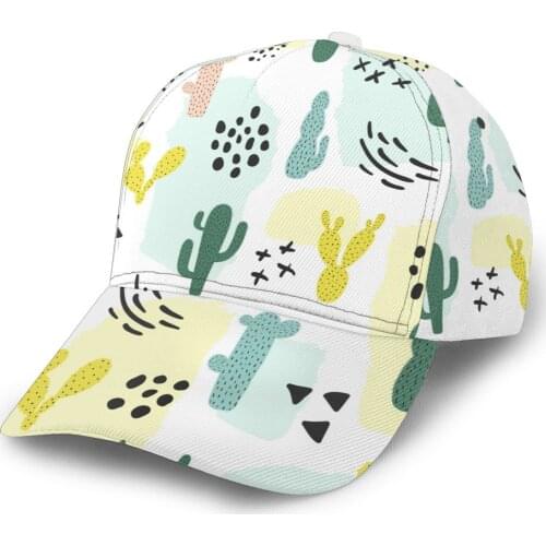 Abstract Cactus Baseball Cap women men snapback caps Classic Style hat Casual Sport Outdoor cap