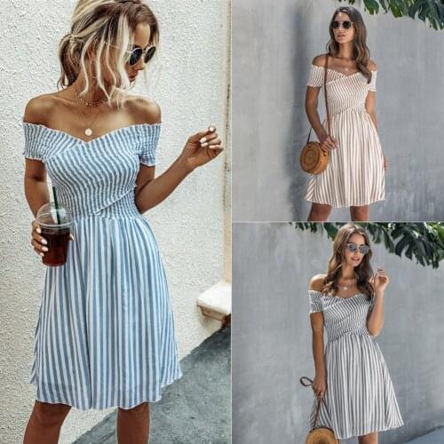 Bikoles Off-the-shoulder Summer Dresses