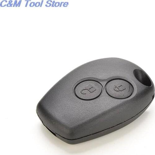 No Chip Uncut Blade Car Key Cases Flip Fob Car Cover 2 Buttons Remote Car Key Shell for Renault