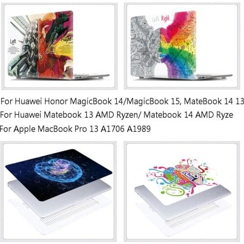 For Huawei Honor Magicbook 14 15 BOH-WAQ9HNRP/WAQ9HNL/WAP9AHNR, Matebook 13 14 AMD Ryzen, MacBook Pro 13 A1706 A1989 Laptop Case