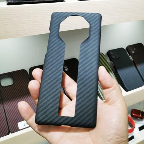 CF Skin Carbon fiber phone case For HUAWEI Mate40 RS Fully enclosed protective shell Aramid fiber material