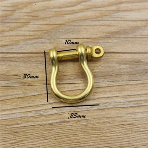 D ring solid brass leather craft wallet bag high level vachette clasp buckle for option 10pcs/lot