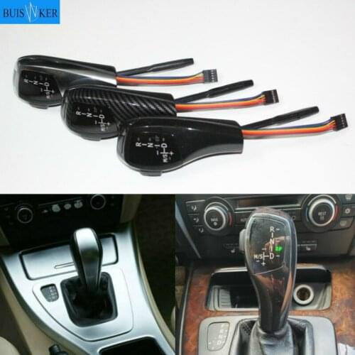 For BMW E46 E39 E60 E90 E92 E82 E87 E38 E84 E83 E53 E86 E89 LED Gear Shift Knob Automatic LHD RHD - Carbon Fiber Color