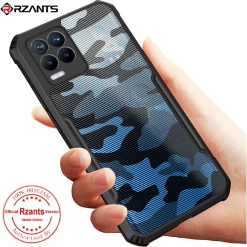 For Realme 8 Pro Case Airbag Case Camouflage Acrylic PC+TPU Anti-knock Armor Bumper Cover For Realme 8 чехол Rzants