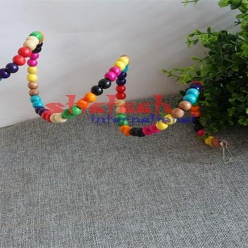 By dhl or ems 500 pcs useful 100CM New 2016 Chew Bird Parrot Bite Cockatoo Cockatiel Pet Budgie Toys Swing Parakeet