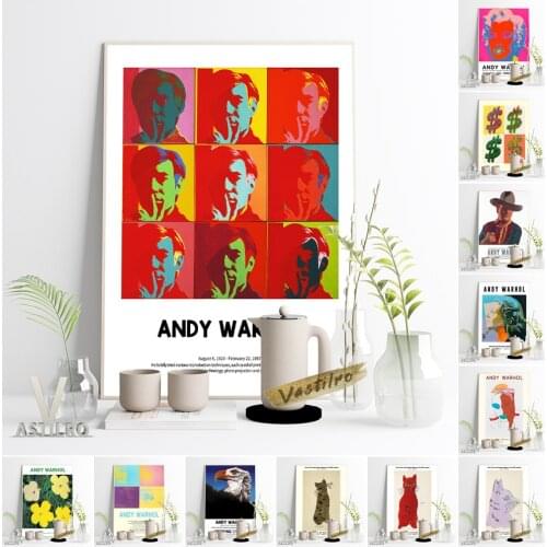 Andy Warhol Abstract Expressionism Exhibition Museum Poster Pop Art Print Modern Fashion Home Decor Housewarming Creative Gift