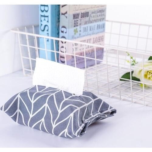 Cotton Napkin Holder Cover Paper Towels Bag paper Bag Linen Tissue Box Paper Container Case Pumping Paper Storage Box